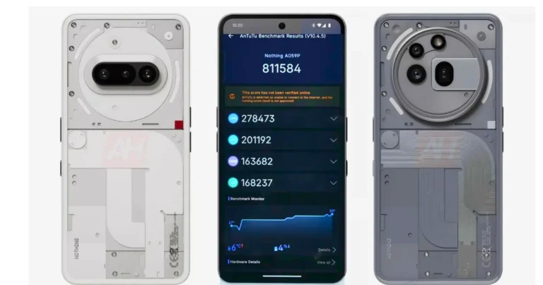 Nothing Phone 3a Pro antutu score: Geekbench & PCMark score